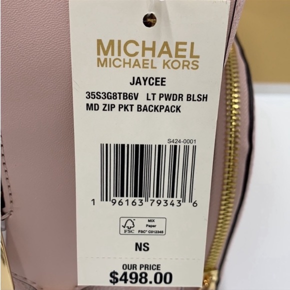 MICHAEL KORS JAYCEE MEDIUM BACKPACK And Wallet Set Pink - Picture 16 of 16